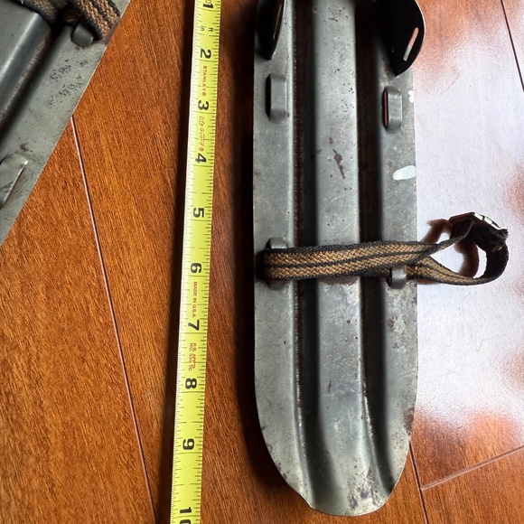 Antique Winter Snowshoes Snow Shoes Metal Cabin Lodge Decor Rustic Display 10”. - Picture 8 of 10